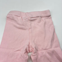 Load image into Gallery viewer, Girls Little Beginnings, pink soft cotton leggings / bottoms, GUC, size 00,  