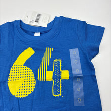Load image into Gallery viewer, Boys Dymples, blue cotton t-shirt / top, NEW, size 0,  