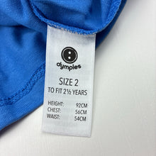 Load image into Gallery viewer, Boys Dymples, blue cotton t-shirt / top, NEW, size 2,  