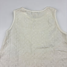 Load image into Gallery viewer, Girls Max and Tilly, cream soft feel velour casual dress, light marks lower front, FUC, size 00, L: 36cm