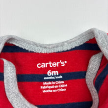 Load image into Gallery viewer, Boys Carter's, soft cotton bodysuit / romper, GUC, size 6 months,  