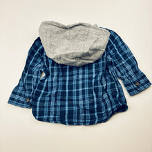 Load image into Gallery viewer, Boys Dymples, lightweight cotton hooded shirt, EUC, size 00,  