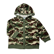 Load image into Gallery viewer, Boys Garanimals, lightweight fleece camo print zip hoodie sweater, FUC, size 0,  