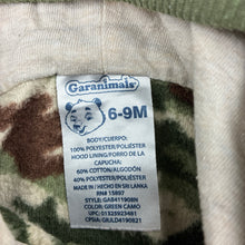Load image into Gallery viewer, Boys Garanimals, lightweight fleece camo print zip hoodie sweater, FUC, size 0,  