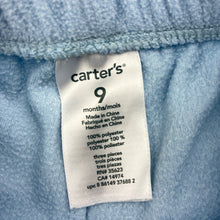 Load image into Gallery viewer, Unisex Carter's, blue fleece pants / bottoms,elasticated, GUC, size 0,  