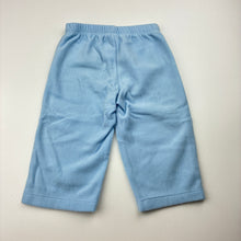 Load image into Gallery viewer, Unisex Carter's, blue fleece pants / bottoms,elasticated, GUC, size 0,  