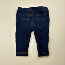Load image into Gallery viewer, Girls Tiny Little Wonders, stretchy denim leggings / bottoms, EUC, size 000,  