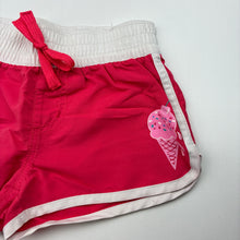 Load image into Gallery viewer, Girls Wave Zone, lightweight board shorts, elasticated, EUC, size 1,  