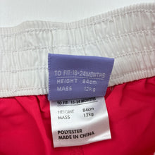 Load image into Gallery viewer, Girls Wave Zone, lightweight board shorts, elasticated, EUC, size 1,  