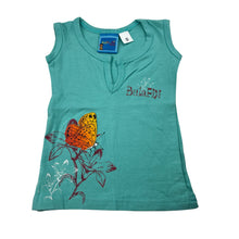 Load image into Gallery viewer, Girls Katchi Kids, stretchy singlet top, butterfly, EUC, size 0,  