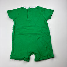 Load image into Gallery viewer, Unisex Dymples, cotton Christmas Elf romper, GUC, size 00,  