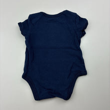 Load image into Gallery viewer, Boys Cotton On Baby, navy bodysuit / romper, dad, GUC, size 0000,  