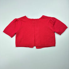 Load image into Gallery viewer, Girls Sista, knit short sleeve bolero cardigan, GUC, size 1,  