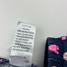 Load image into Gallery viewer, Girls Dymples, navy cotton shorts, elasticated, FUC, size 000,  