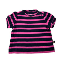 Load image into Gallery viewer, Girls Baby Gap, navy &amp; pink cotton t-shirt / top, GUC, size 000,  