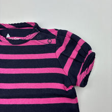 Load image into Gallery viewer, Girls Baby Gap, navy &amp; pink cotton t-shirt / top, GUC, size 000,  