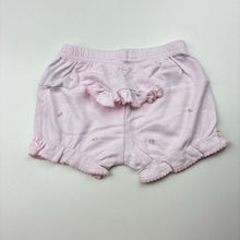 Load image into Gallery viewer, Girls Le Bon, pink soft cotton shorts,embroidered, EUC, size 00,  