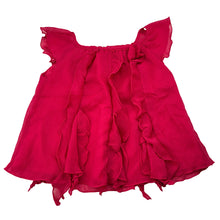 Load image into Gallery viewer, Girls Target, lined lightweight ruffle top, GUC, size 2,  
