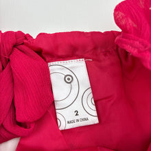 Load image into Gallery viewer, Girls Target, lined lightweight ruffle top, GUC, size 2,  