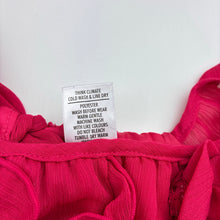 Load image into Gallery viewer, Girls Target, lined lightweight ruffle top, GUC, size 2,  