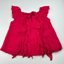 Load image into Gallery viewer, Girls Target, lined lightweight ruffle top, GUC, size 2,  