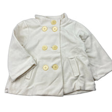 Load image into Gallery viewer, Girls Next, cotton lined cream fleece jacket / coat, GUC, size 1,  