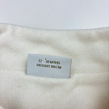 Load image into Gallery viewer, Girls Next, cotton lined cream fleece jacket / coat, GUC, size 1,  