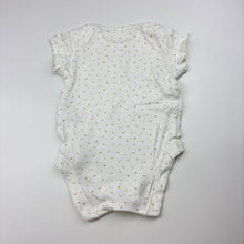 Load image into Gallery viewer, Unisex M&amp;S, cream cotton bodysuit / romper, GUC, size 000,  
