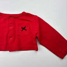 Load image into Gallery viewer, Girls HB, red cotton bolero cardigan top, FUC, size 0,  