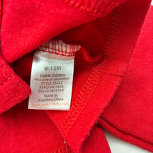 Load image into Gallery viewer, Girls HB, red cotton bolero cardigan top, FUC, size 0,  