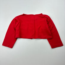 Load image into Gallery viewer, Girls HB, red cotton bolero cardigan top, FUC, size 0,  
