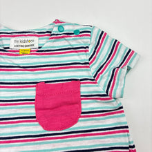 Load image into Gallery viewer, Girls TheKidStore, striped cotton romper, GUC, size 00,  
