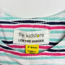 Load image into Gallery viewer, Girls TheKidStore, striped cotton romper, GUC, size 00,  