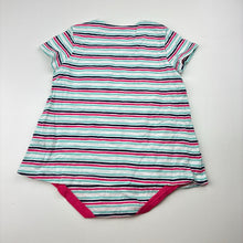 Load image into Gallery viewer, Girls TheKidStore, striped cotton romper, GUC, size 00,  