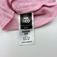 Load image into Gallery viewer, Girls Kids &amp; Co Baby, pink cotton singlet top, EUC, size 0000,  