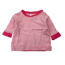 Load image into Gallery viewer, Girls Tiny Little Wonders, pink stripe cotton top, FUC, size 000,  