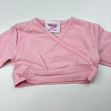 Load image into Gallery viewer, Girls Mango, pink stretchy dance / ballet top, FUC, size 1,  