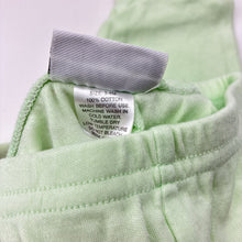 Load image into Gallery viewer, Unisex Chick Pea, green cotton footed leggings / bottoms, EUC, size 00,  