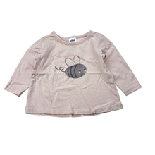 Load image into Gallery viewer, Girls Anko Baby, pale pink cotton top,bee, GUC, size 00,  