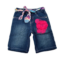 Load image into Gallery viewer, Girls Stix n Stones, blue denim shorts,flower detail, EUC, size 1,  