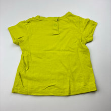 Load image into Gallery viewer, Boys Baby Charlie &amp; Me, green cotton t-shirt / top, GUC, size 0,  