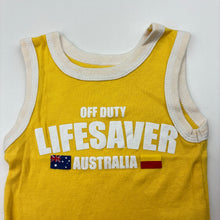 Load image into Gallery viewer, Unisex Between the Flags, yellow cotton singlet top, GUC, size 0,  