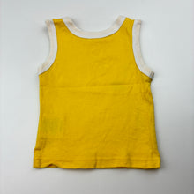 Load image into Gallery viewer, Unisex Between the Flags, yellow cotton singlet top, GUC, size 0,  