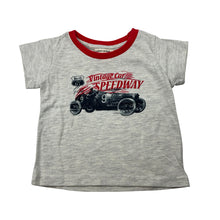 Load image into Gallery viewer, Boys Cotton On Baby, grey t-shirt / top,racing car, GUC, size 00,  