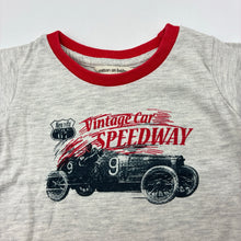 Load image into Gallery viewer, Boys Cotton On Baby, grey t-shirt / top,racing car, GUC, size 00,  
