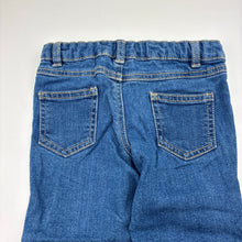 Load image into Gallery viewer, Girls Target, blue stretch denim jeans, adjustable, Inside leg: 30.5cm, GUC, size 2,  