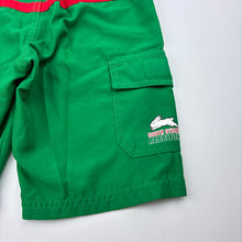 Load image into Gallery viewer, Boys NRL Official, South Sydney Rabbitohs board shorts, elasticated, FUC, size 4,  