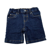 Load image into Gallery viewer, Boys H&amp;T, blue denim shorts, adjustable, EUC, size 2,  