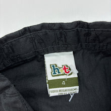 Load image into Gallery viewer, Boys H+T, vintage dark grey cotton short sleeve shirt, cars, EUC, size 4,  
