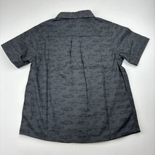 Load image into Gallery viewer, Boys H+T, vintage dark grey cotton short sleeve shirt, cars, EUC, size 4,  